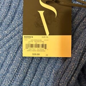 Simply Vera Vera Wang Cerulean Blue Women Jeans